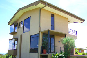 The 3-story home has a unique design to plays to the wonderful vistas.